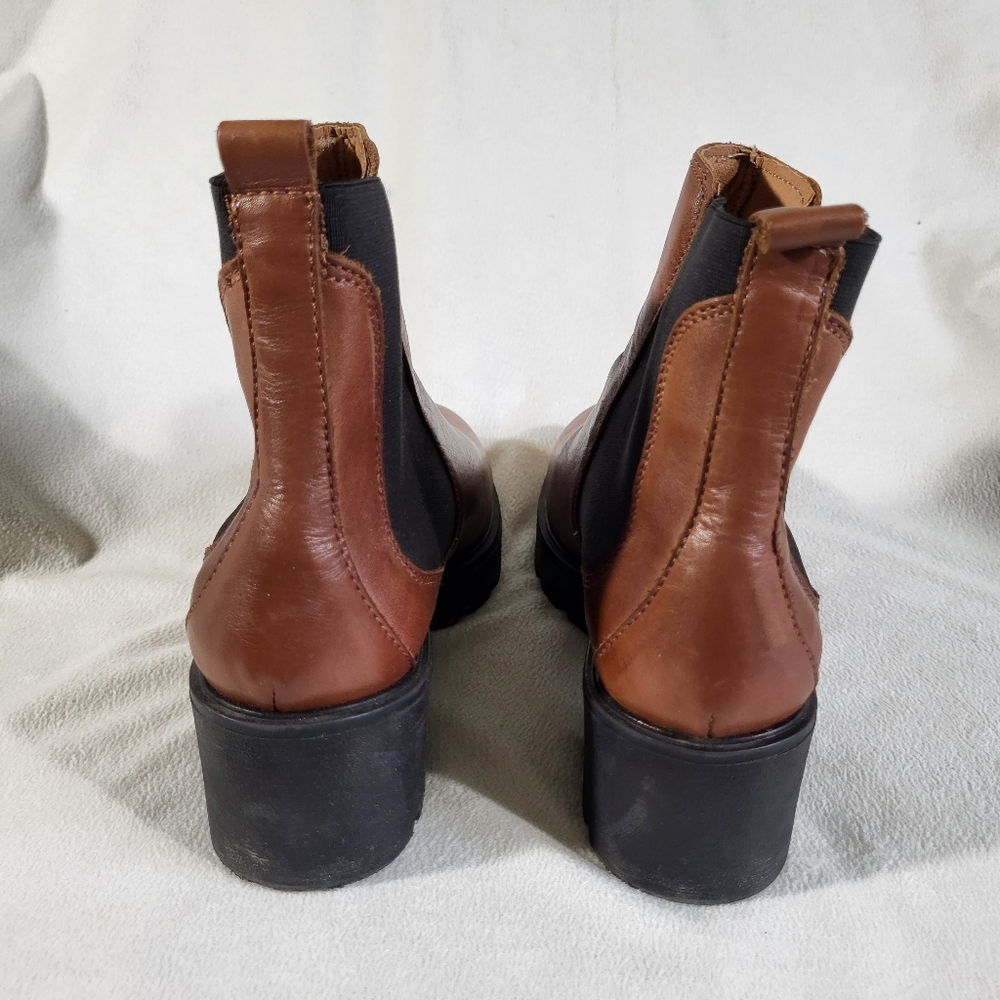 Enzo Tesoti Made In Spain Chelsea Leather Boots Size 38 EU / 8 US - Picture 6 of 9